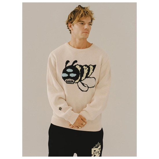Grimey Ανδρική πλεκτή μπλούζα The Swarm DC Shoes x Grimey Raw Honey Knit Sweater
